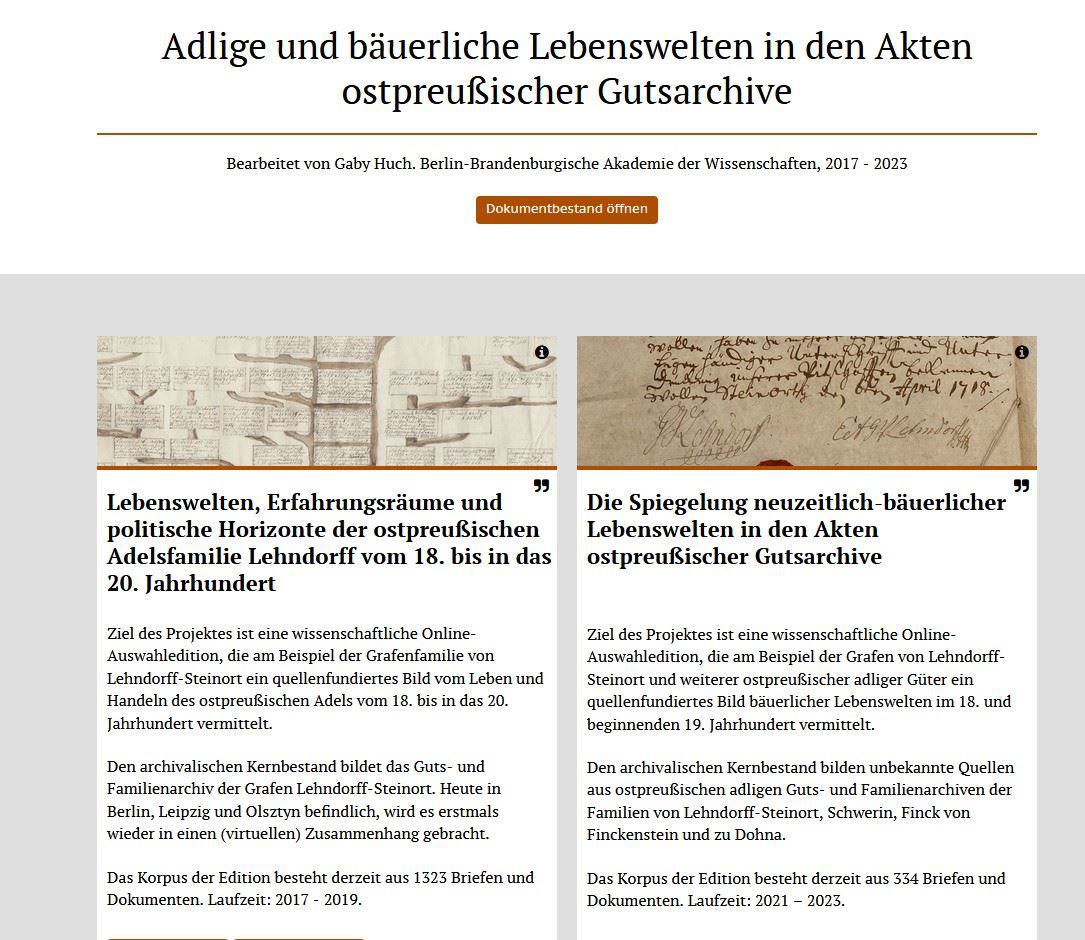 Adlige und bäuerliche Lebenswelten in Ostpreußen