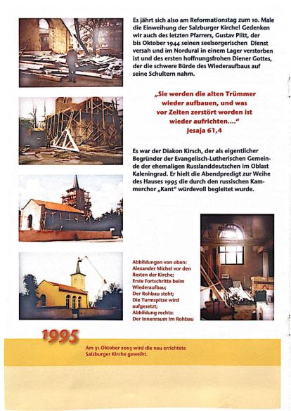 Prospektseite 6 "10 Jahre Salzburger Kirche"