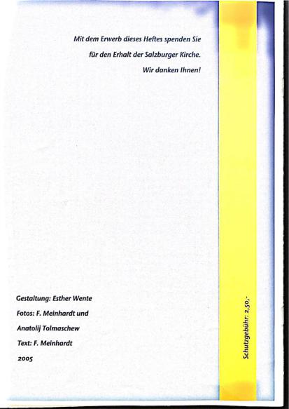 Prospektseite 8 "10 Jahre Salzburger Kirche"