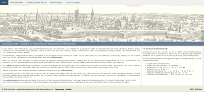 Screenshot Website Datenbank Danziger genealogische Tafeln des VFFOW